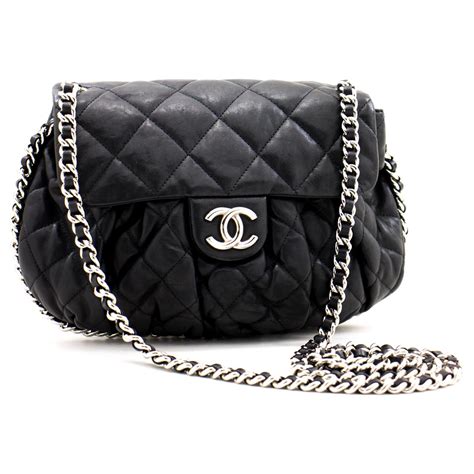 chanel chain around bag|chanel shoulder bag with chain.